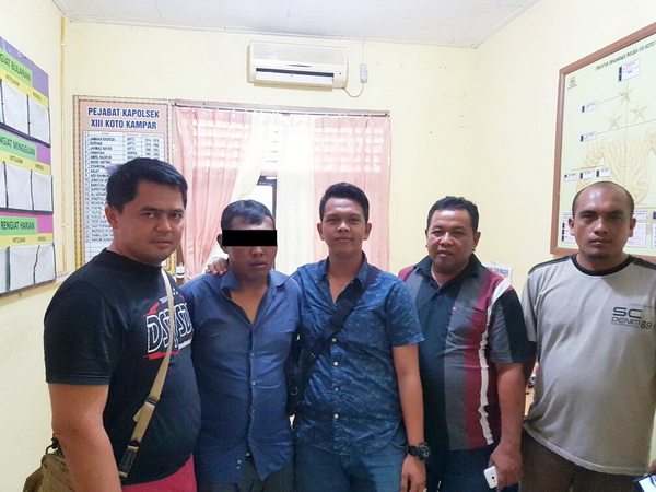 Polsek XIII Koto Kampar Tangkap Pelaku di Simpang Panam Pekanbaru